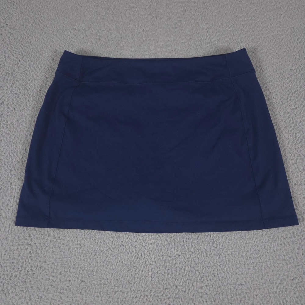Lands End Skort Womens Large 14-16 Active Knit Brief Lined Performance Tennis